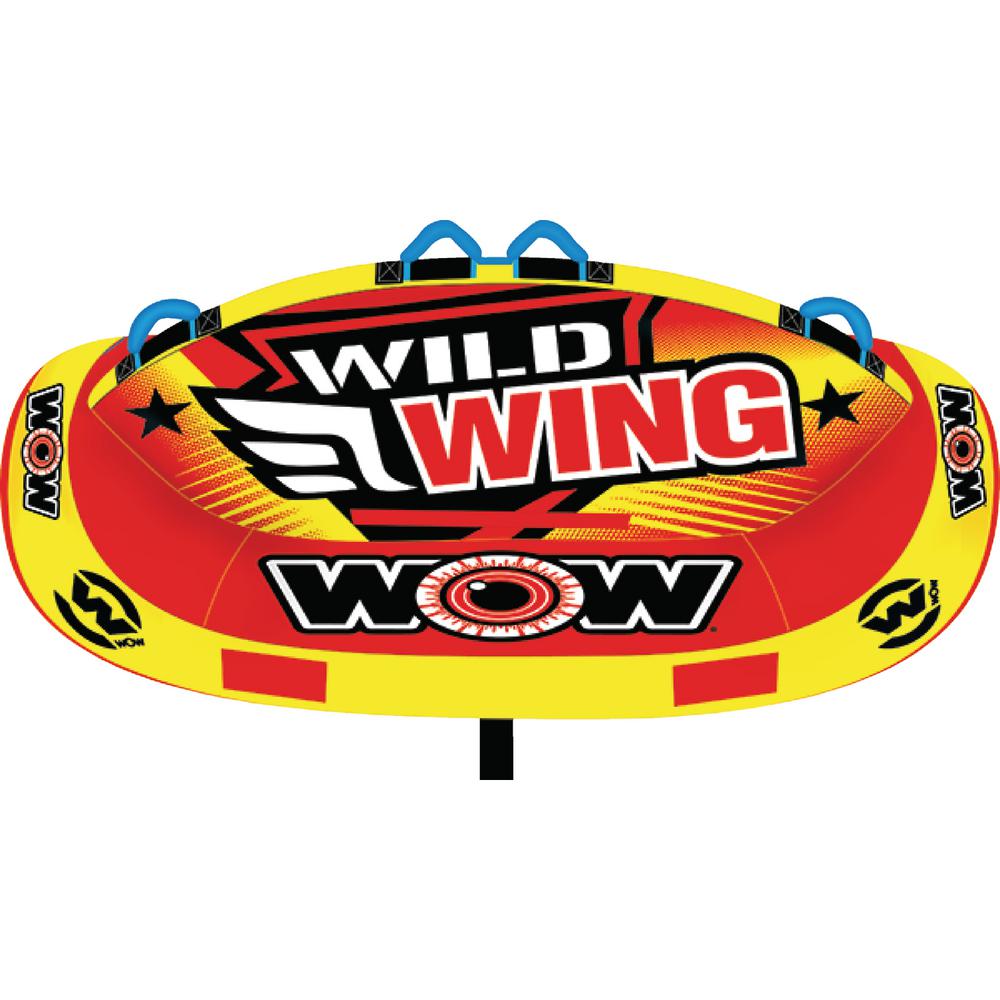 WOW Sports Towable Wild Wing Front and Back Tow Points Inflatable Raft
