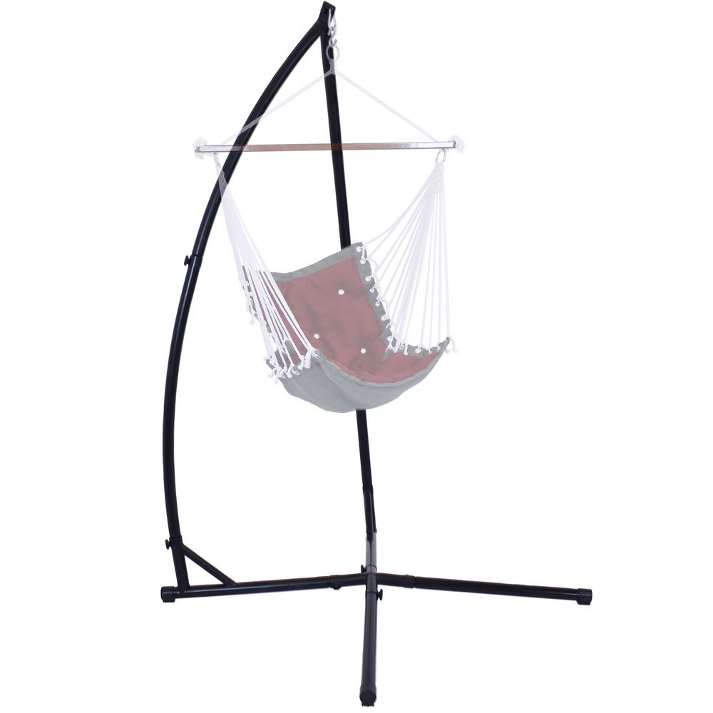Sunnydaze Decor 3 7 Ft Steel X Stand For Hanging Hammock Chairs