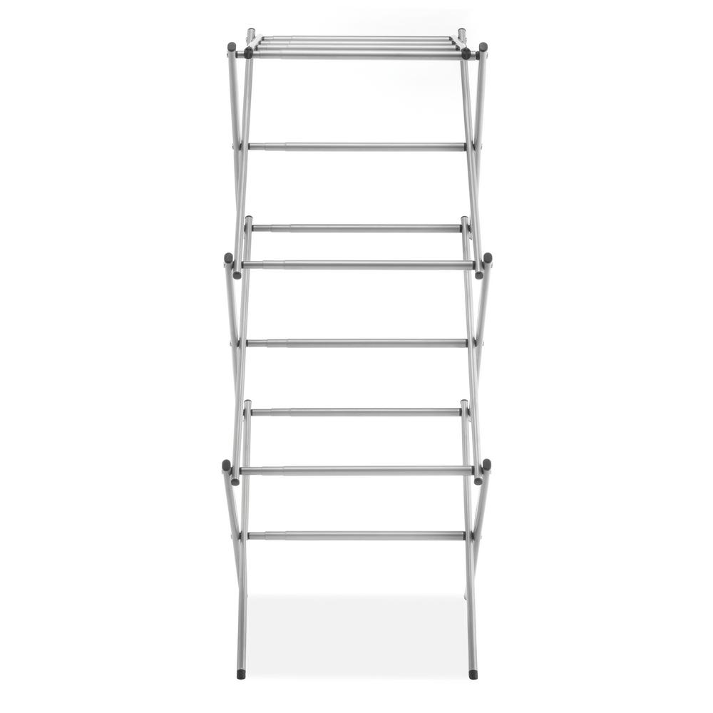 Natural Wood And Chrome New Stackable Whitmor 3 Tier Expandable Shoe Rack