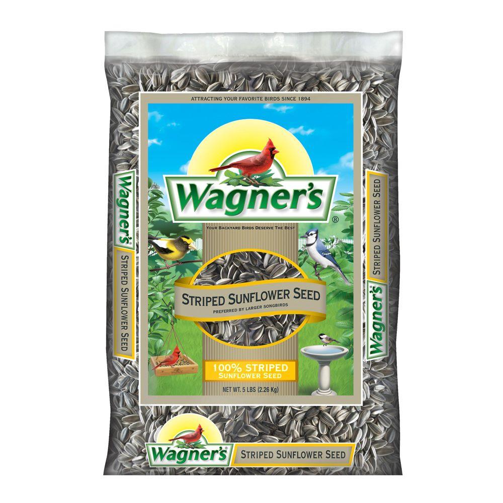 Wagners 5 Lb 100 Striped Sunflower Seed Wild Bird Food 62028