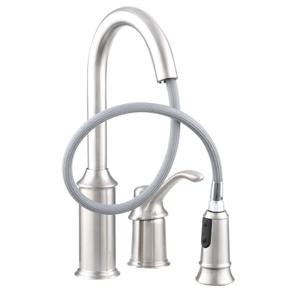 Moen Aberdeen Single Handle Pull Down Sprayer Kitchen Faucet With