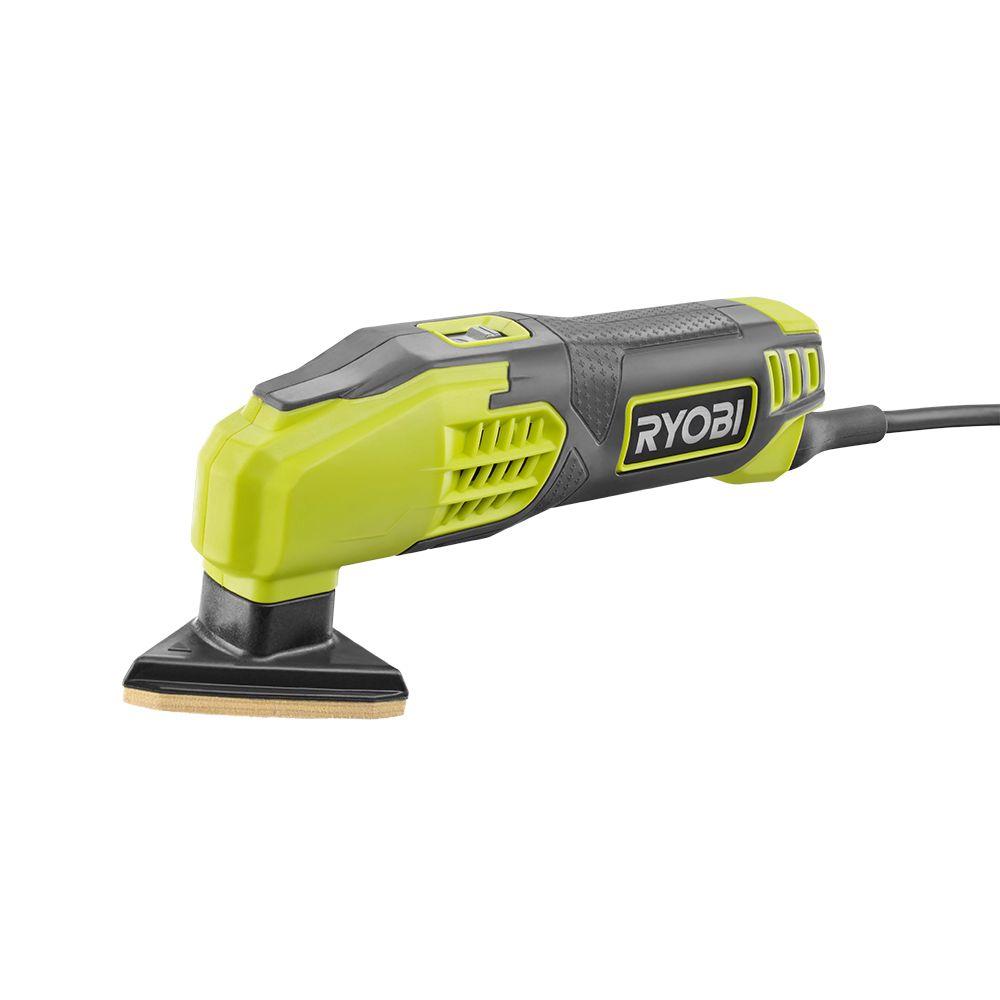 Ryobi 0.4 Amp Corded 27/8 in. Detail SanderDS1200 The Home Depot