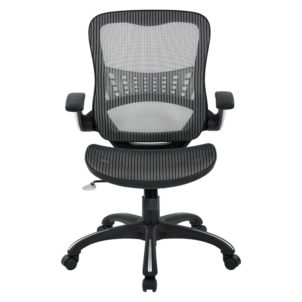 Office Star Products Gray Mesh Seat and Back Managers Chair 699062