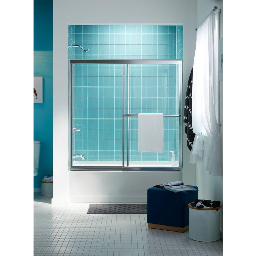 STERLING Prevail 593/8 in. x 563/8 in. Framed Sliding Tub/Shower Door