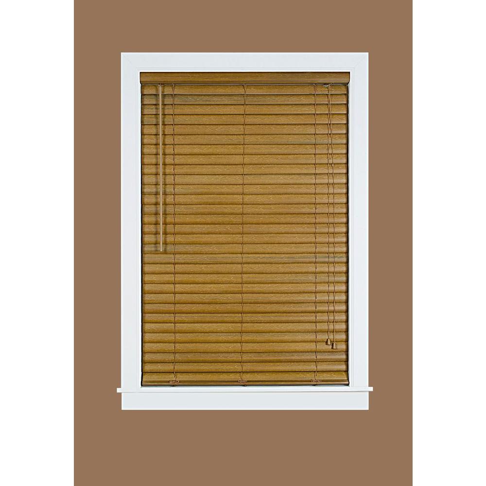 Luna Woodgrain 2 In. Light Filtering Vinyl Mini Blind - 43 In. W X 64 ...