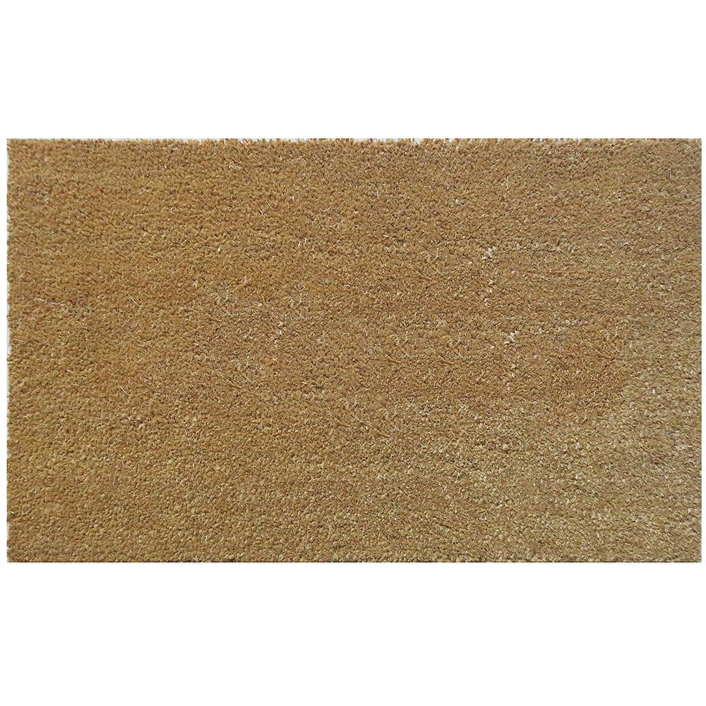 Entryways Natural Coir 30 In X 18 In Slip Resistant Coir Door Mat