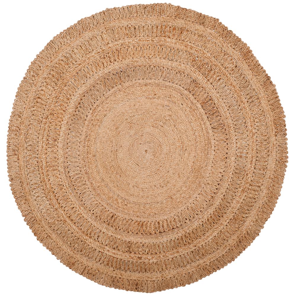 Safavieh Natural Fiber Beige 6 ft. x 6 ft. Round Area Rug-NF356A-6R ...