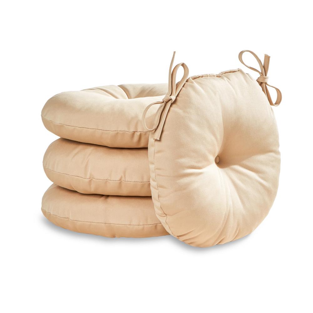 Kiwi Greendale Home Fashions 15 in Round Outdoor Bistro Chair Cushion set of 4