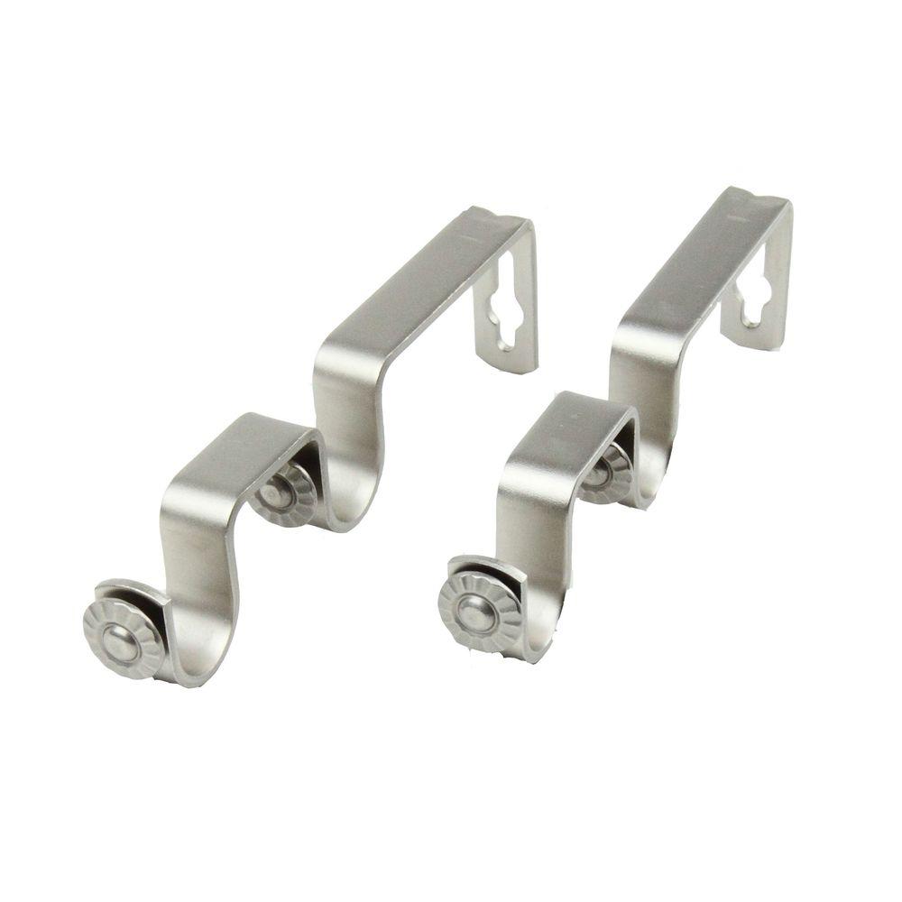 Rod Desyne Double Rod Wall Bracket In Black Set Of 2 1913 012