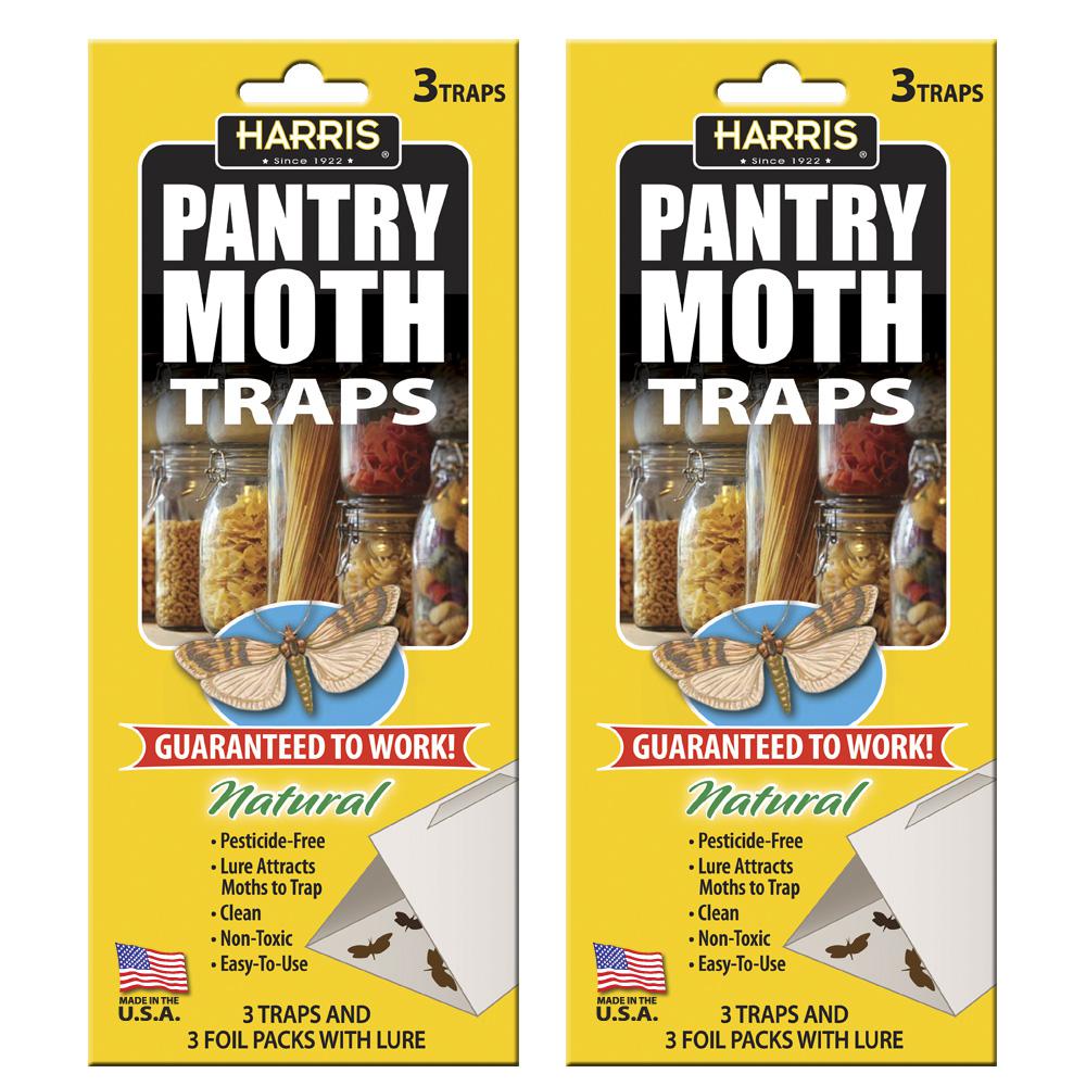 Harris Pantry Moth Traps with Lure - 6 Trap Value Pack-PMTRP-2PK - The ...