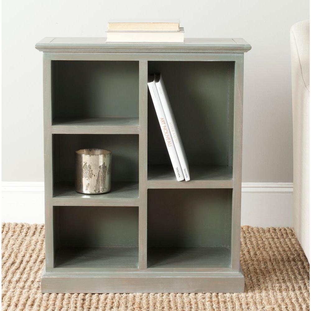 Safavieh Maralah Ash Grey Open BookcaseAMH6634A The Home Depot