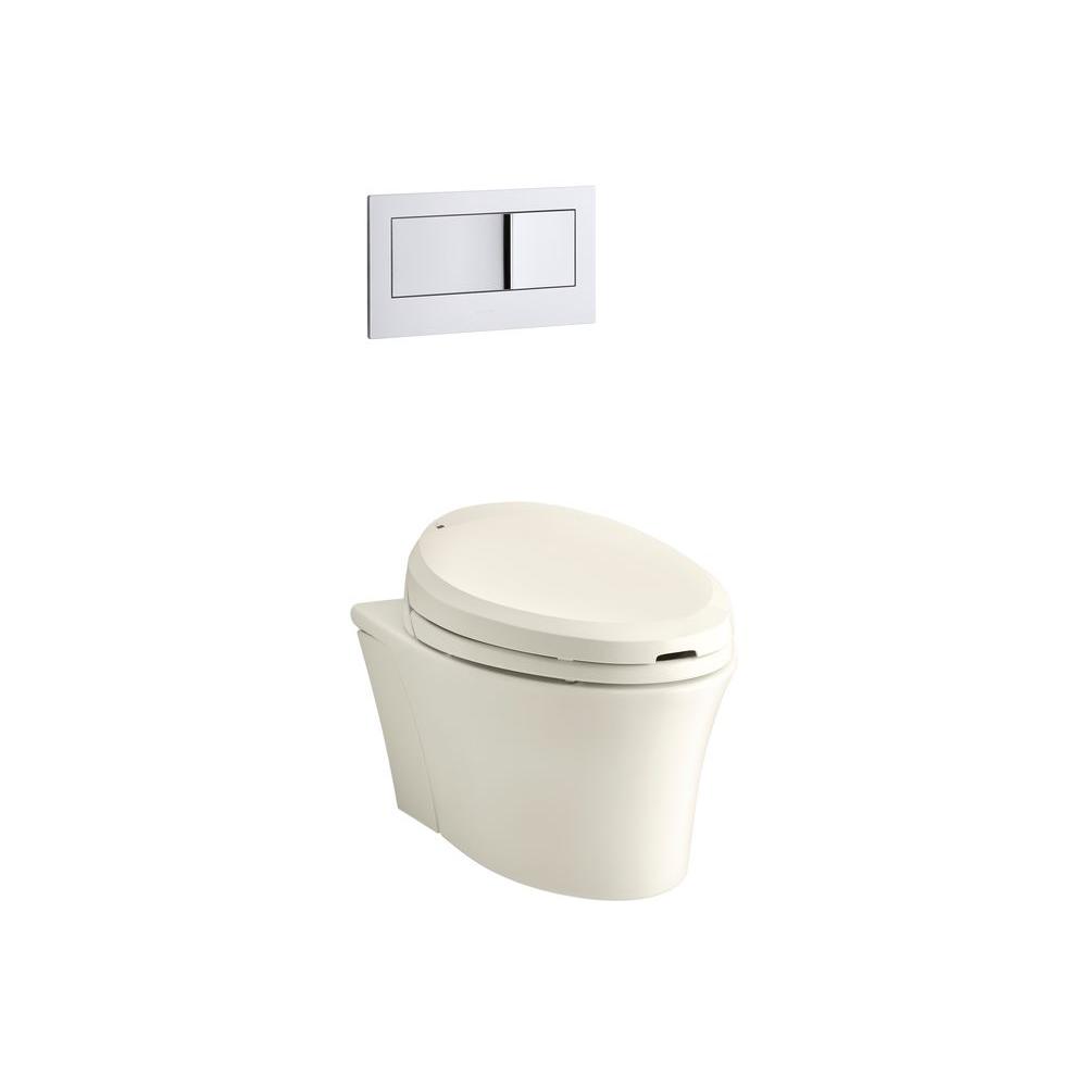 Kohler Veil Wall Hung Elongated Toilet Bowl Only In Biscuit K 6300 Kohler Veil Wall Hung Elongated Toilet Bowl Only In Biscuit