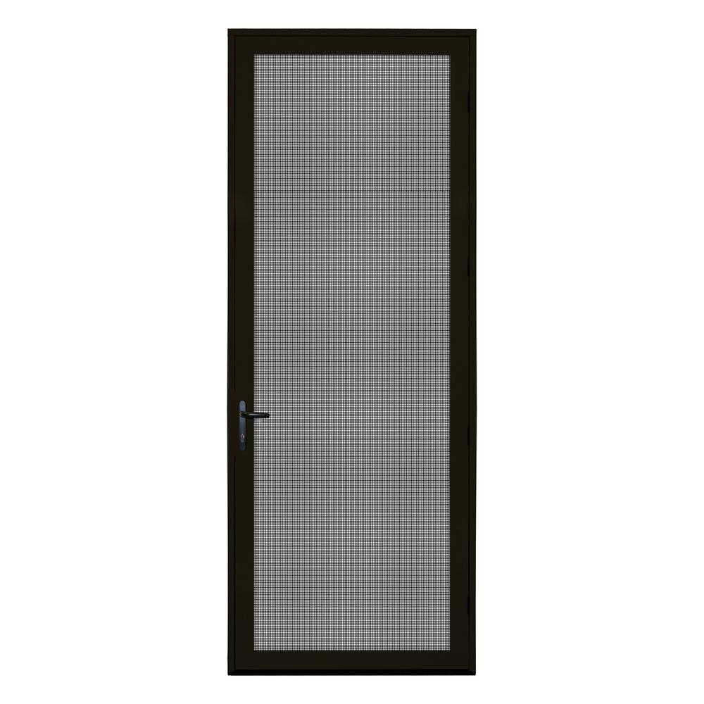 Unique Home Designs 36 in. x 96 in. Bronze Surface Mount RightHand