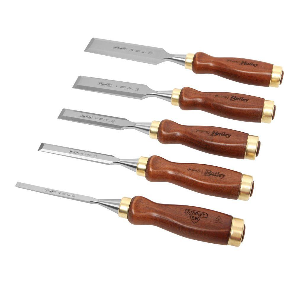 Stanley Bailey Chisel Set 5-Piece -16-401 - The Home Depot