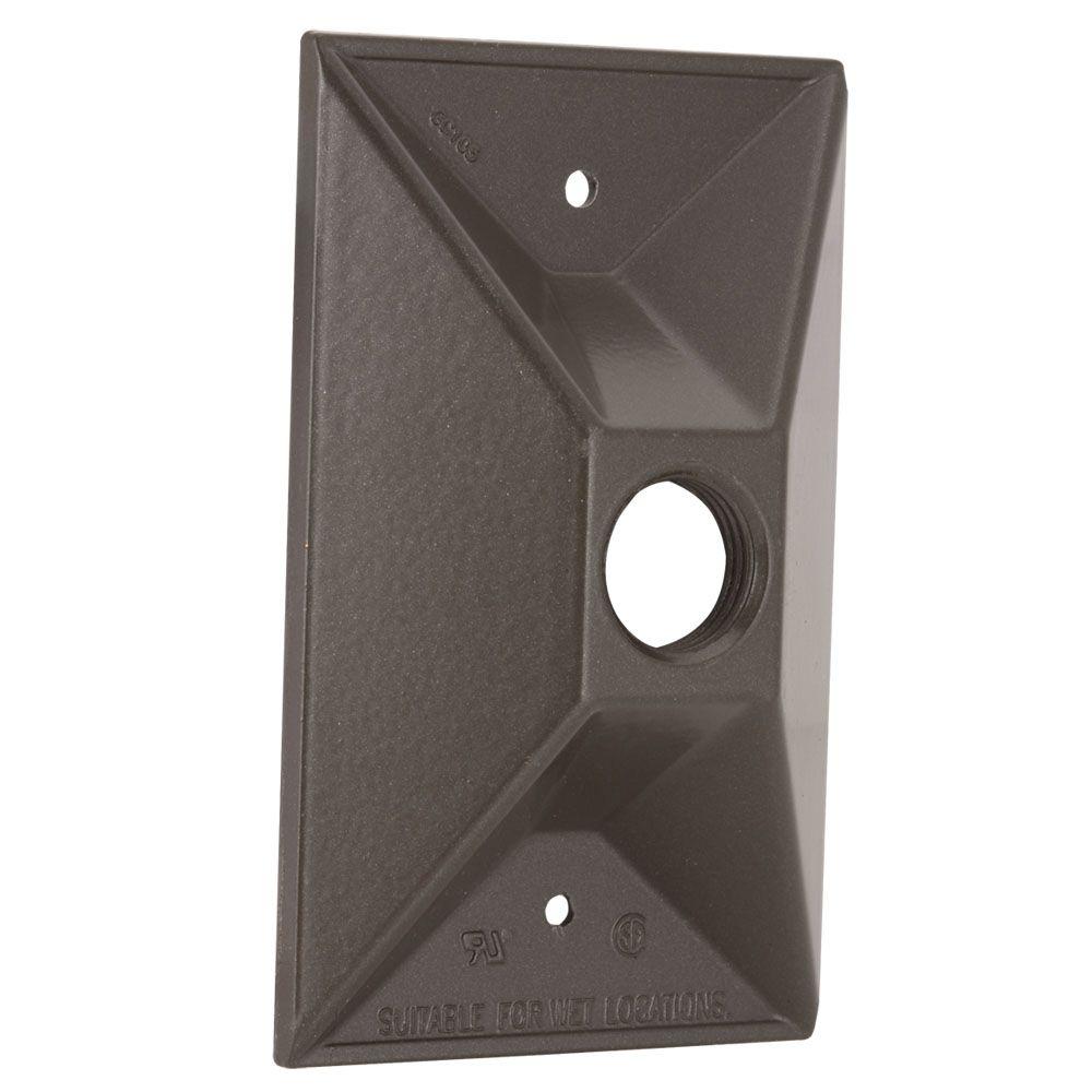 BELL 1 Gang Weatherproof Cluster Cover with One 1/2 in. Outlet51862