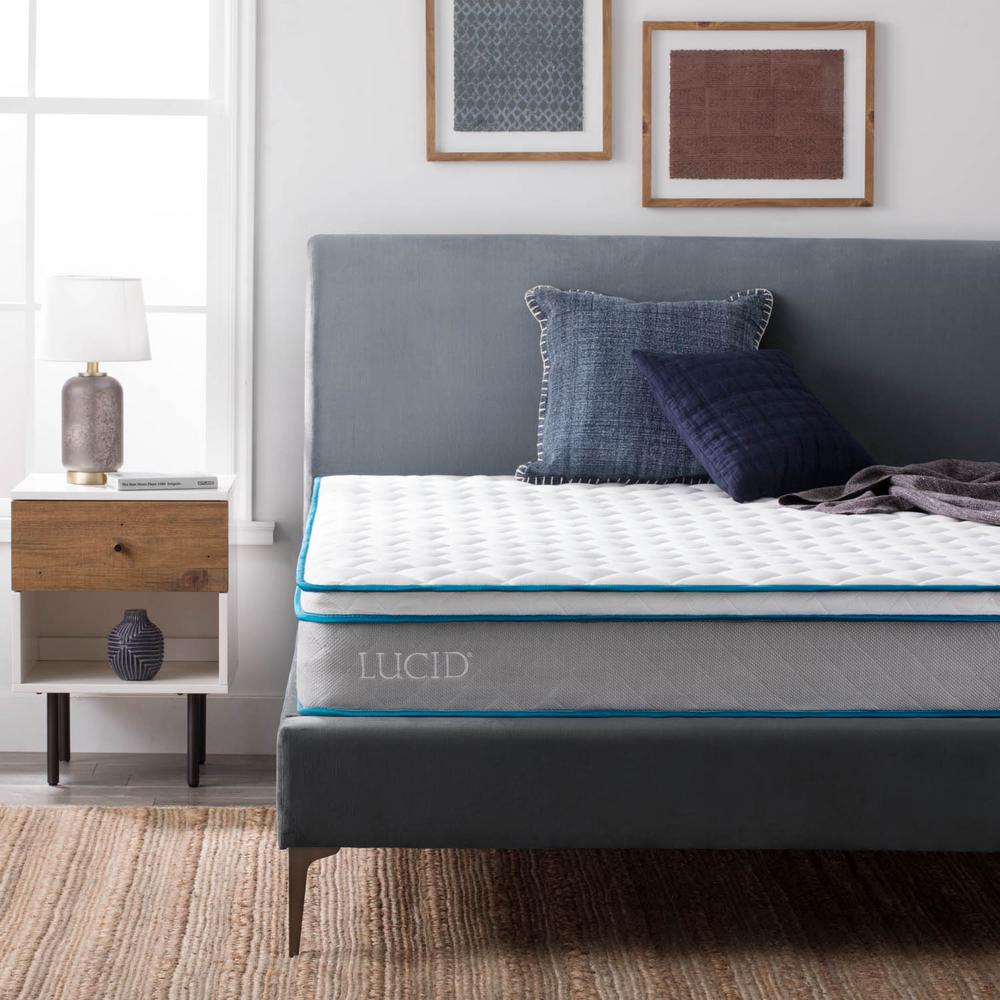 Lucid 9 in. Twin Innerspring Mattress-HDLU09TT15SP - The Home Depot