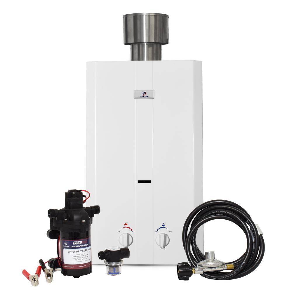On Demand Water Heater Propane Outdoor Tankless Cabin Cottage RV 75,000 BTU/'s