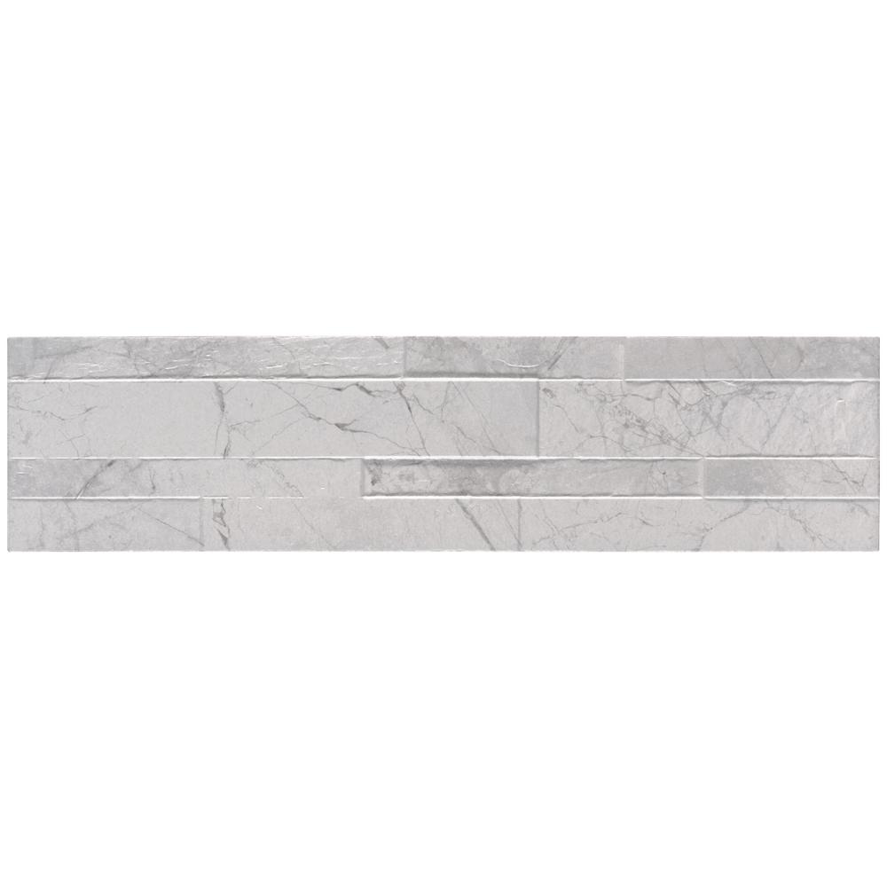 Msi Carrara 12 In X 24 Polished Porcelain Floor And Wall Tile