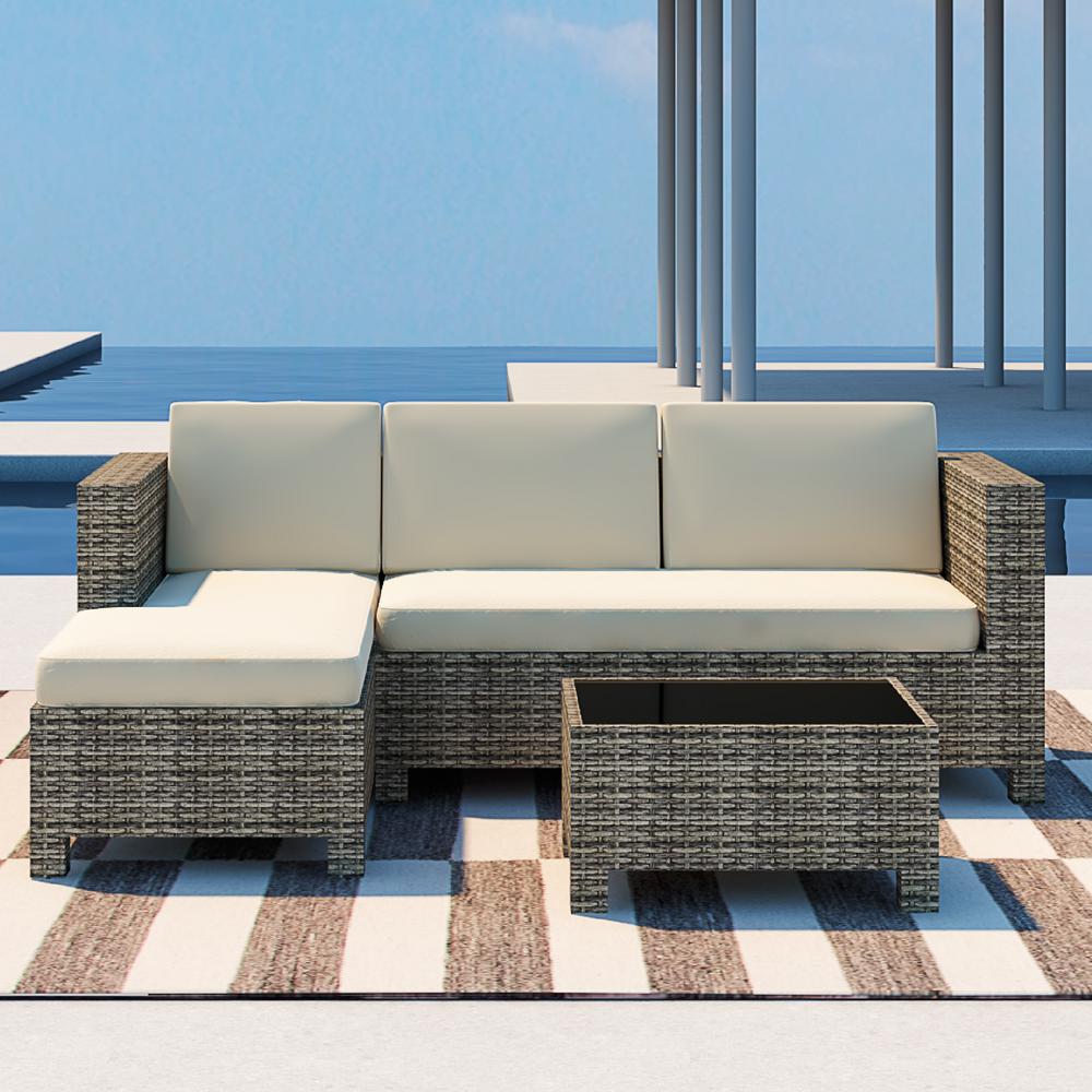 Arms Outdoor Sectionals Lounge Furniture The Home Depot Outdoor Lounge Furniture