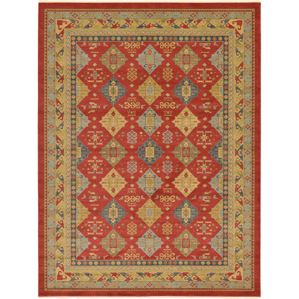 Unique Loom Sahand Xer Red 12 2 X 16 0 Area Rug