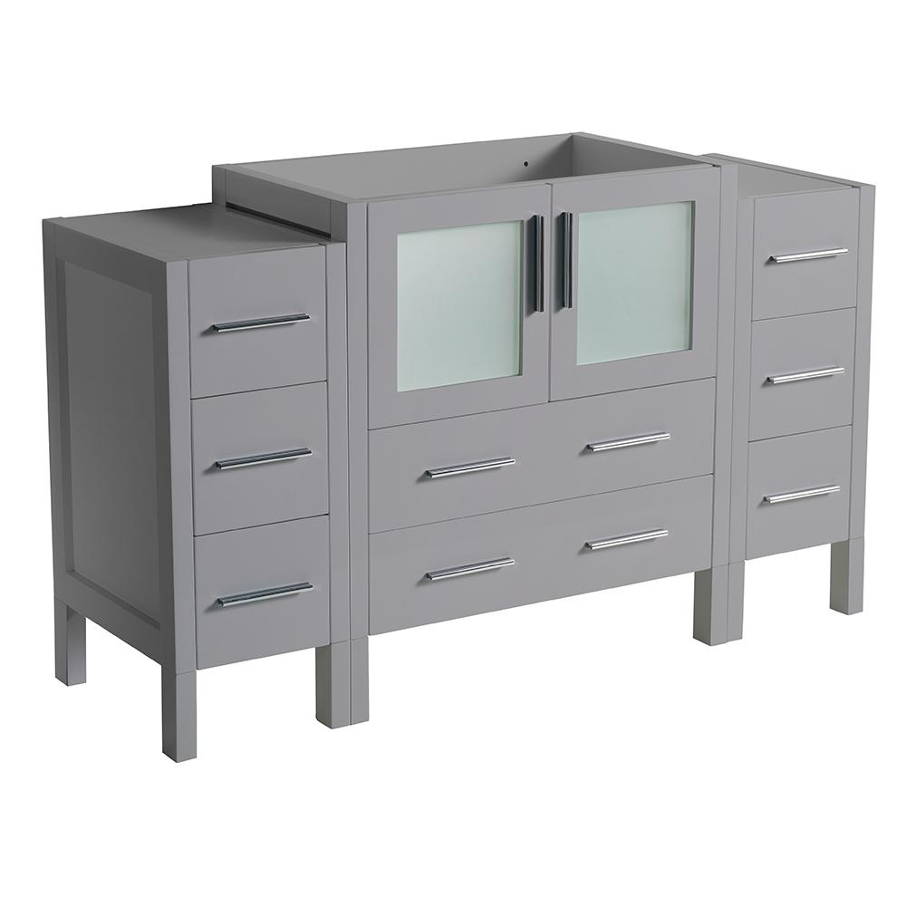 Fresca Torino 54 In W Bath Vanity Cabinet Only In Gray With Side