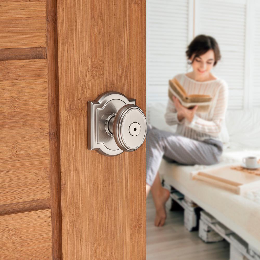 BALDWIN 353 CYK ARB 15 CP 6AL RCS CARNABY SATIN NICKEL BED//BATH PRIVACY KNOB NIB