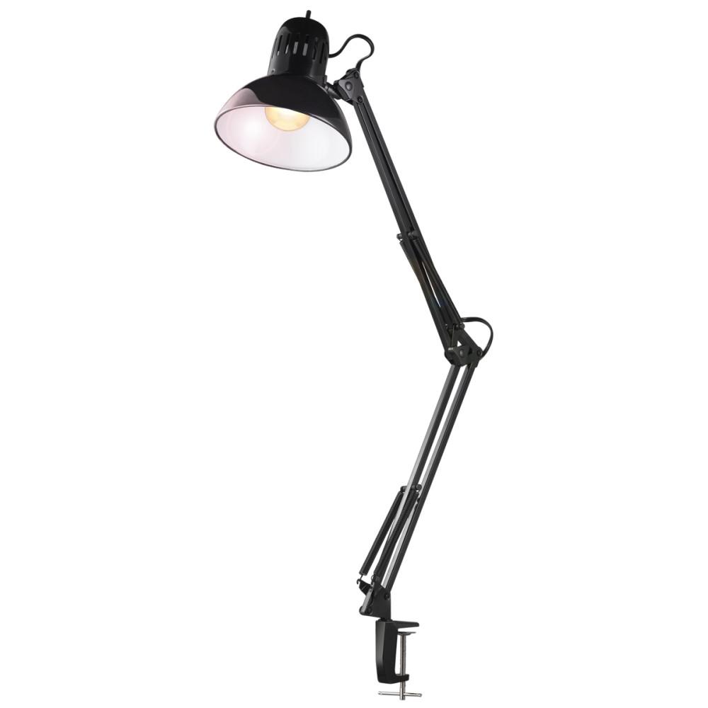 Globe Electric 32 Multi-Joint Metal Clamp Black Desk Lamp