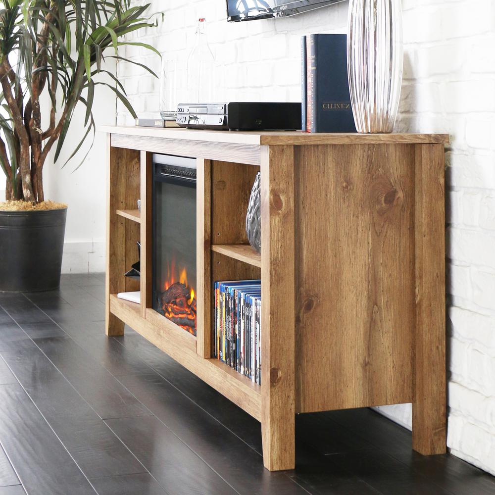 Walker Edison Furniture Company Essentials Barnwood Fire Place Walker Edison Furniture Company Essentials Barnwood Fire Place Entertainment Center Hd58fp18bw The Home Depot