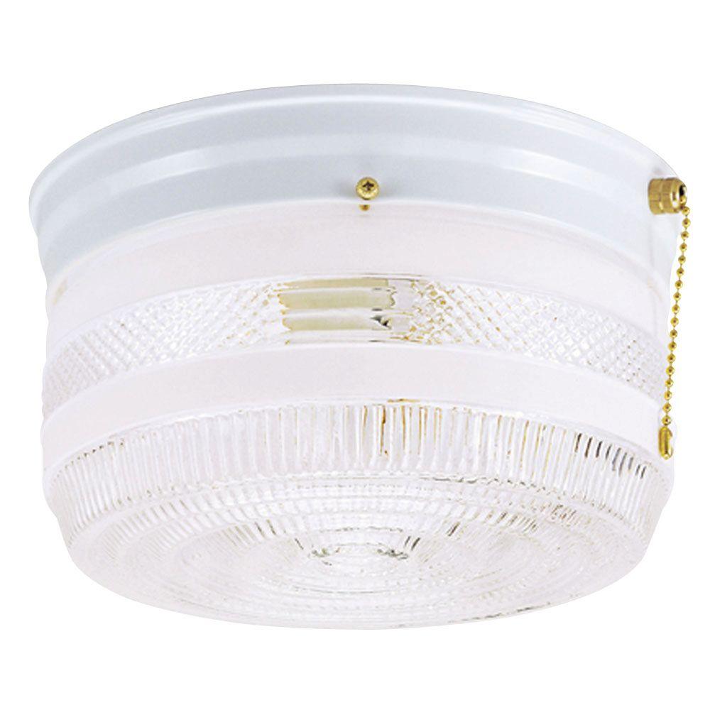 Westinghouse 2 Light Ceiling Fixture White Interior Flush Mount With   White Westinghouse Flushmount Lights 6734500 64 1000 