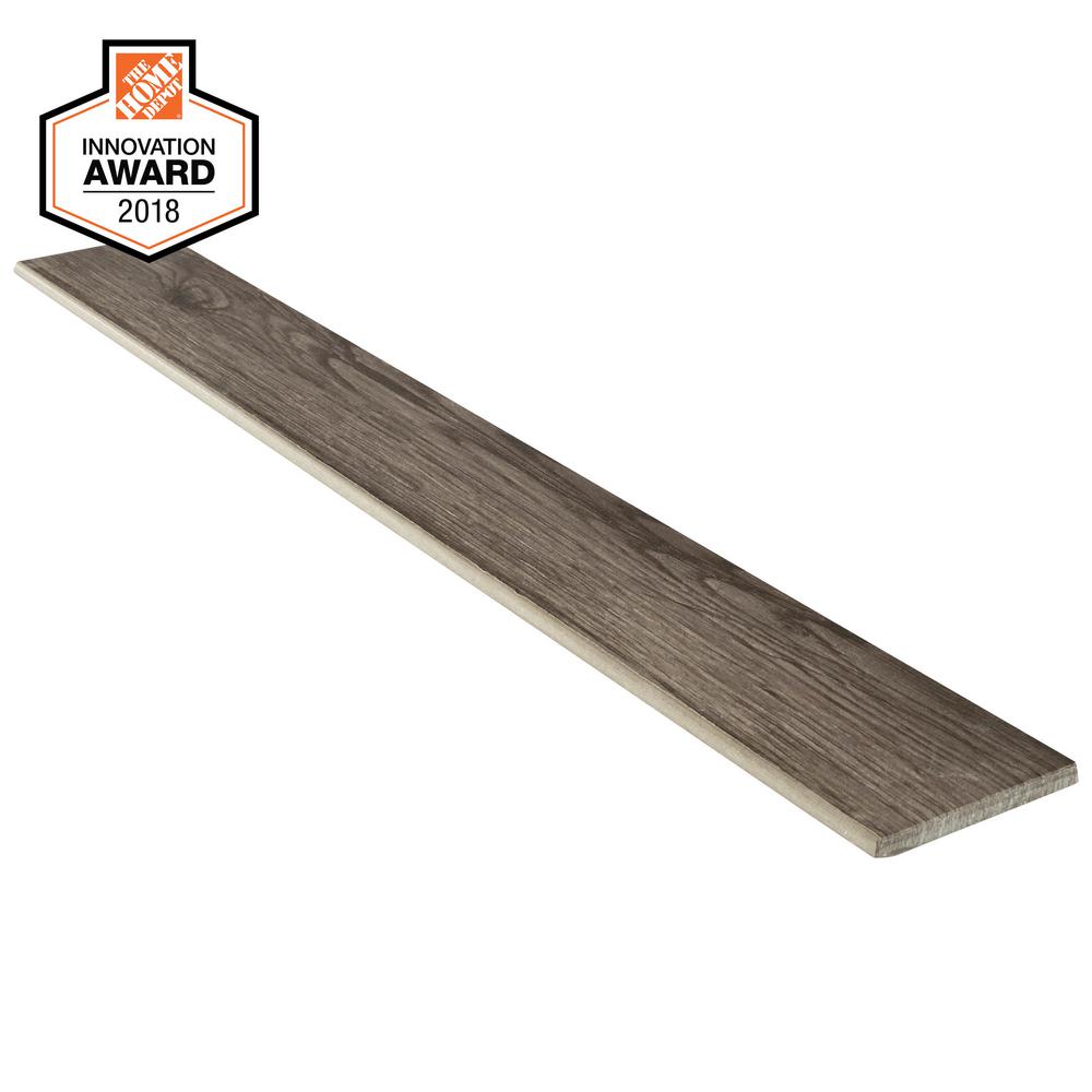 Lifeproof Sierra Wood 3 In X 24 Glazed Porcelain Bullnose Lifeproof Sierra Wood 3 In X 24