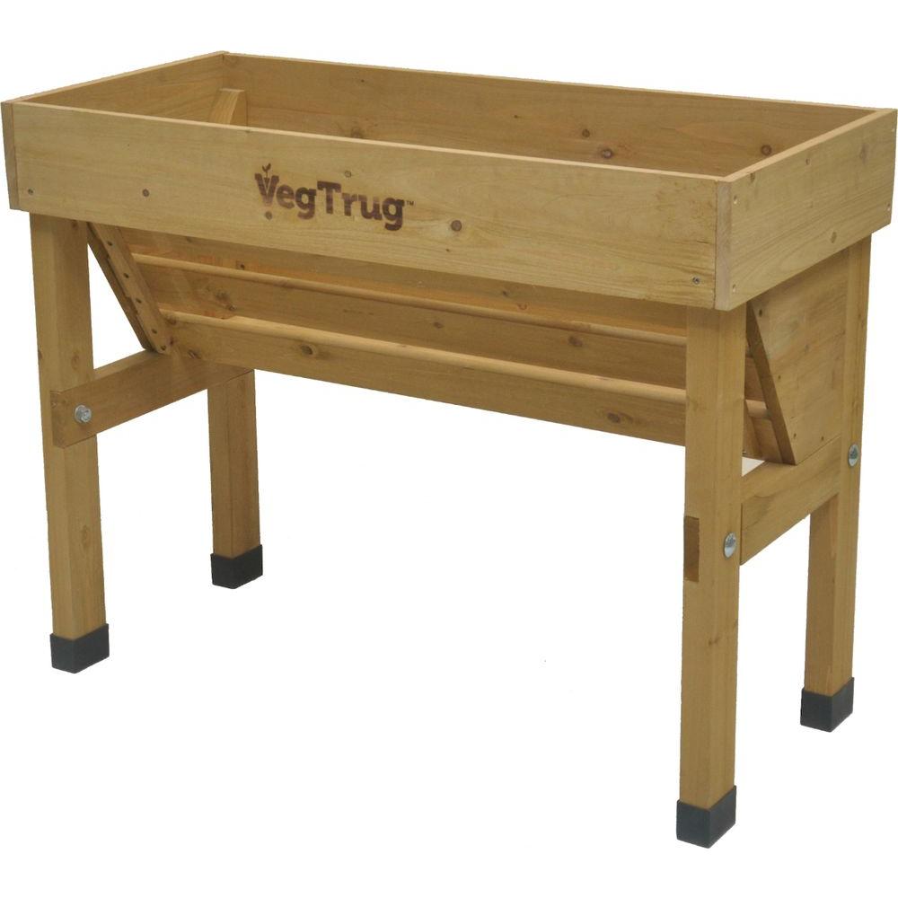 VegTrug Wall Hugger 40 in. W x 30 in. H Wooden Raised Bed 