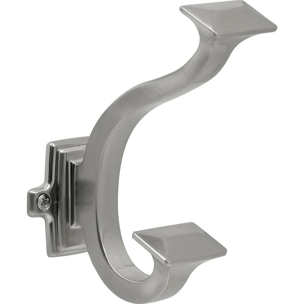 Hickory Hardware Bungalow Satin Nickel HookP2155SN The Home Depot
