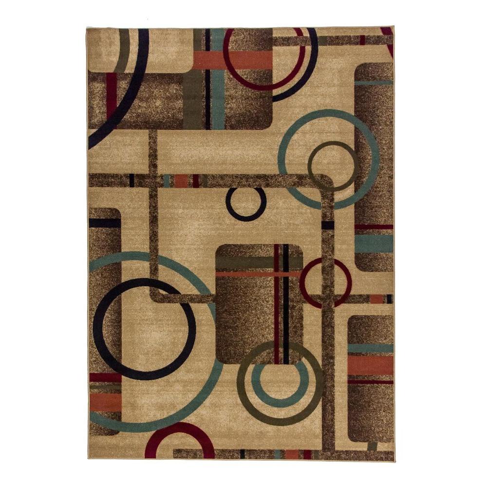 Well Woven Kings Court Prescott Natural 3 Ft X 5 Contemporary Geometric Area Rug