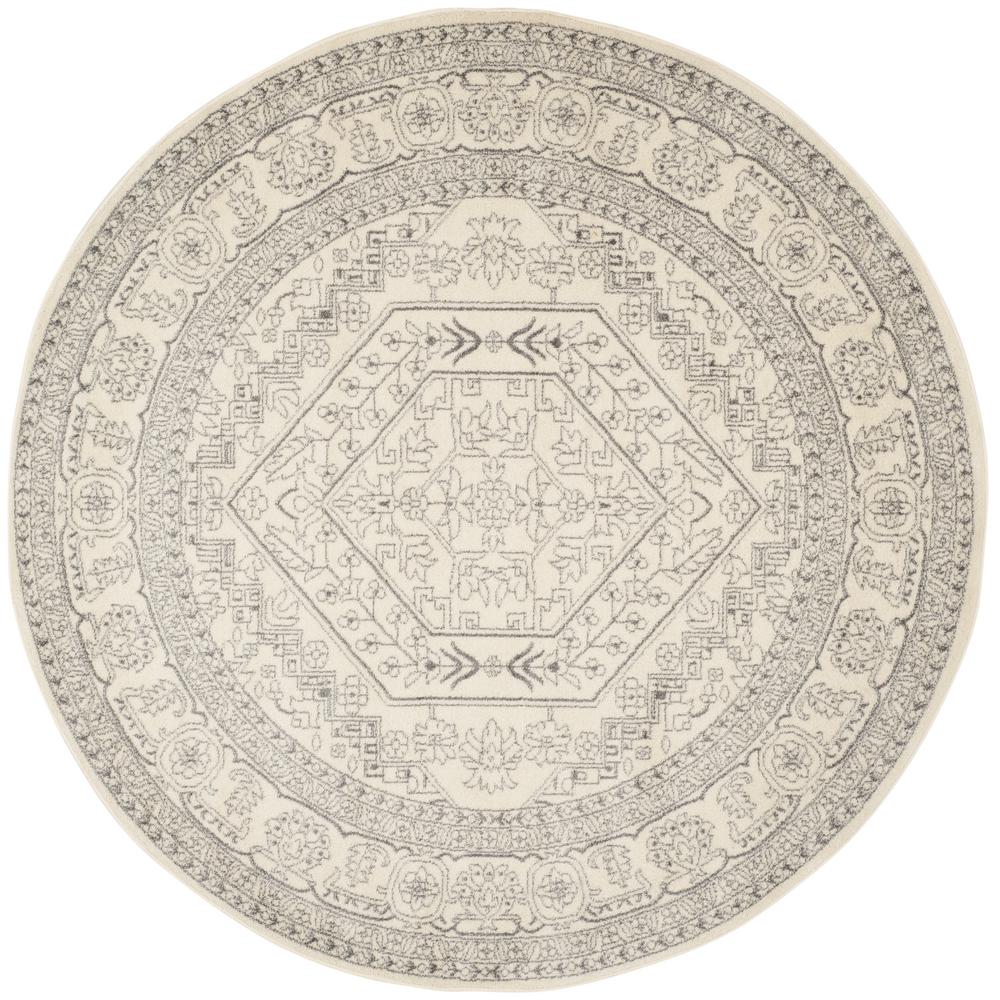 Safavieh Adirondack Ivory/Silver 7 Ft. X 7 Ft. Round Area Rug-ADR108B ...