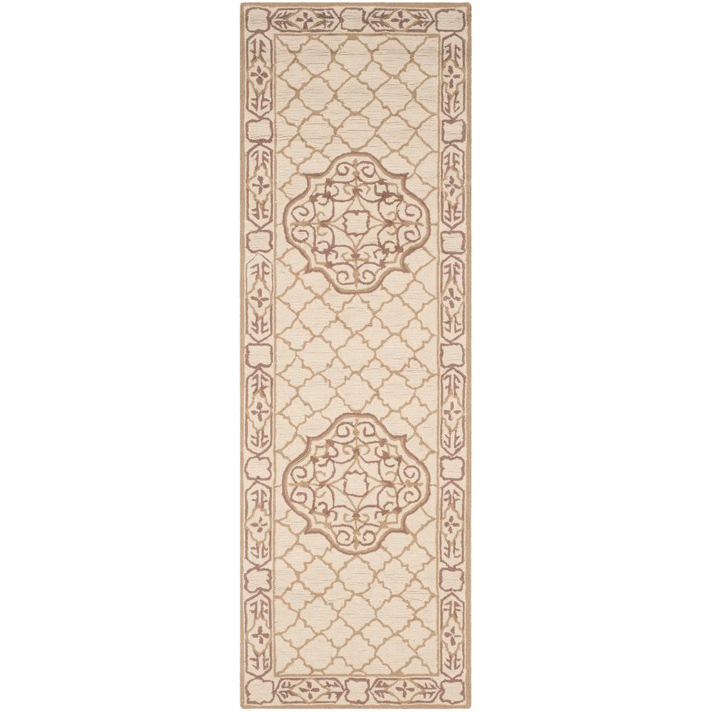 Safavieh Easy Care Ivory/Gold 3 ft. x 10 ft. Runner RugEZC729C210