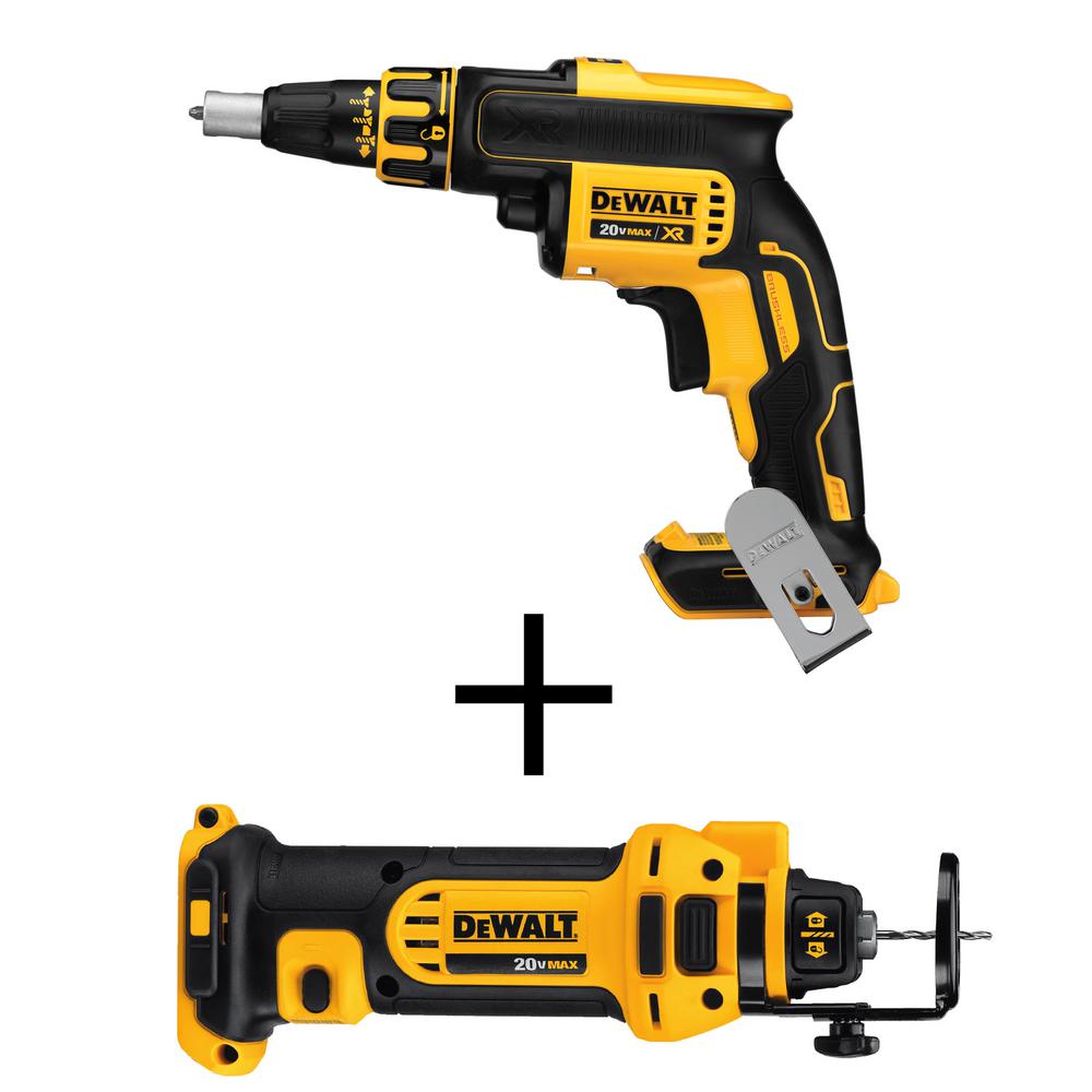 DEWALT 20-Volt MAX XR Lithium-Ion Cordless Brushless Drywall Screw Gun ...