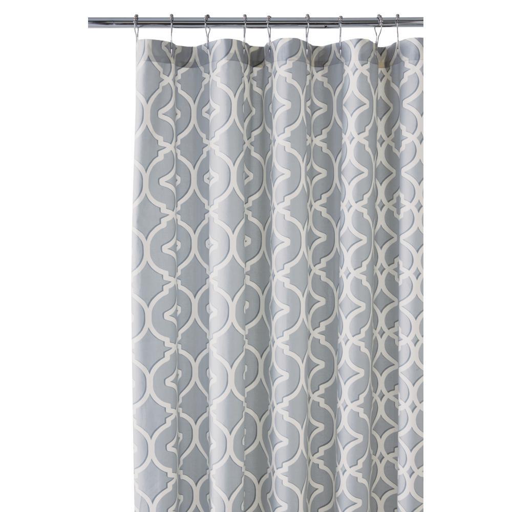 Home Decorators Collection Nuri 72 In Shower Curtain Pewter Home Decorators Collection Nuri 72 In Shower Curtain Pewter 9848600290 The Depot