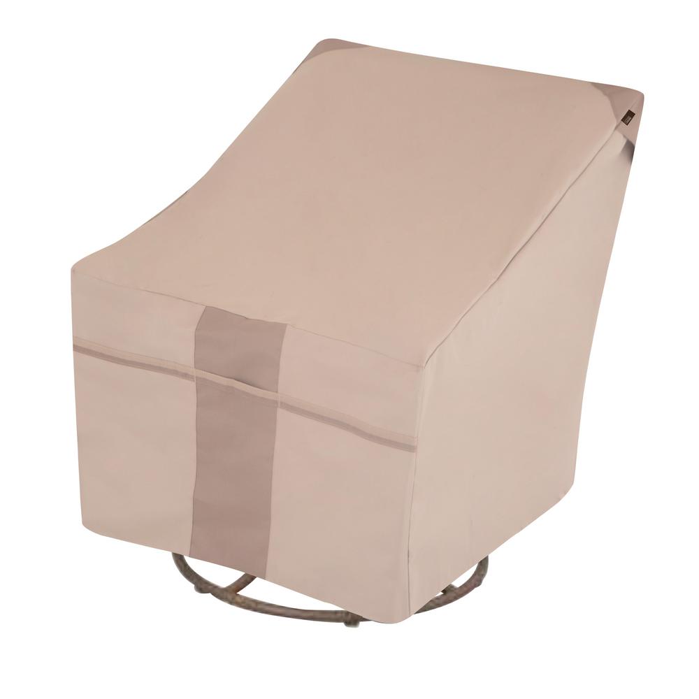 Unbranded Garrison Waterproof Outdoor Patio Swivel Lounge Chair Cover 37 5 In W X 39 25 In D X 38 5 In H Heather Gray 2997 The Home Depot