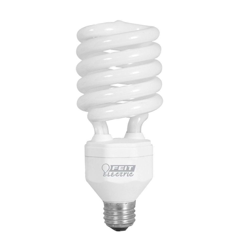 EcoSmart 150W Equivalent Soft White Spiral 3-Way CFL Light Bulb ...