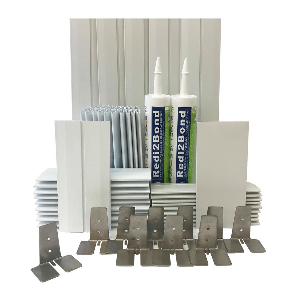 ProVantage 4 in. Thick Silicone System Glass Block Installation Kit (20 Block Kit for 8 in. x 8