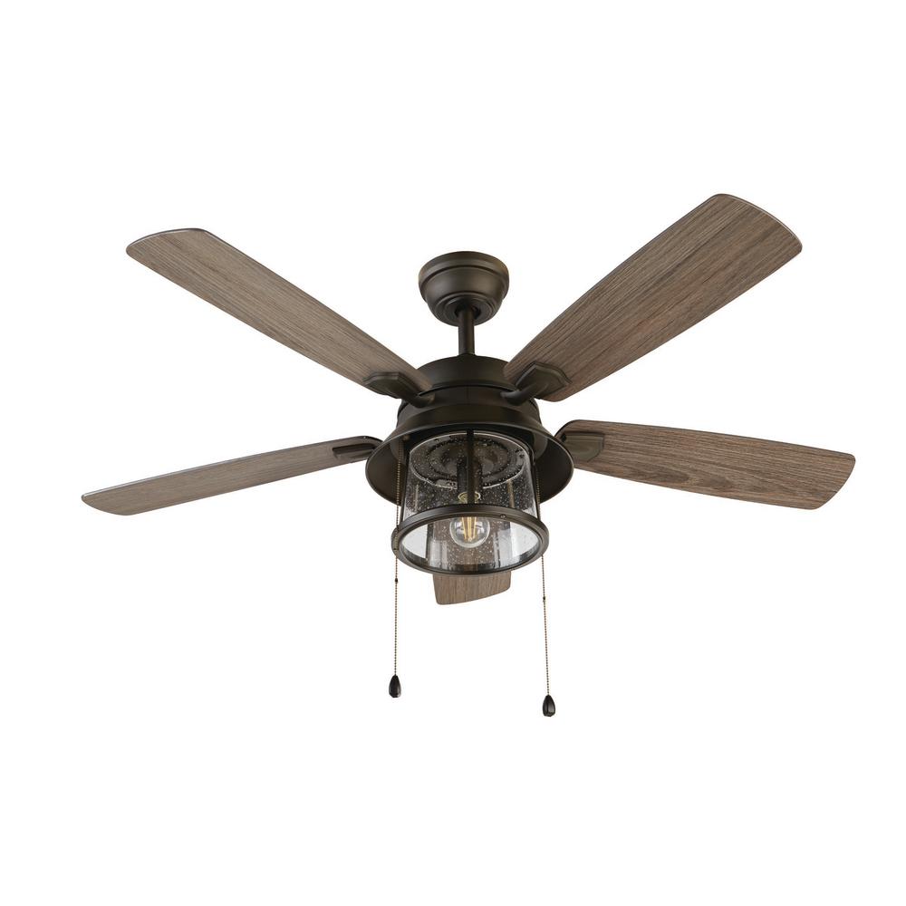 Home Decorators Collection Shanahan 52, 42 Inch Outdoor Ceiling Fan With Light Kit