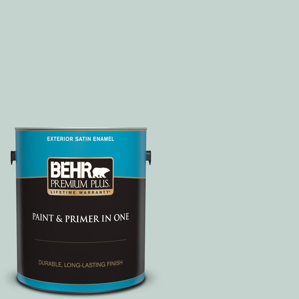 1 gal. #N430-2 Natures Reflection Satin Enamel Exterior Paint and Primer in One