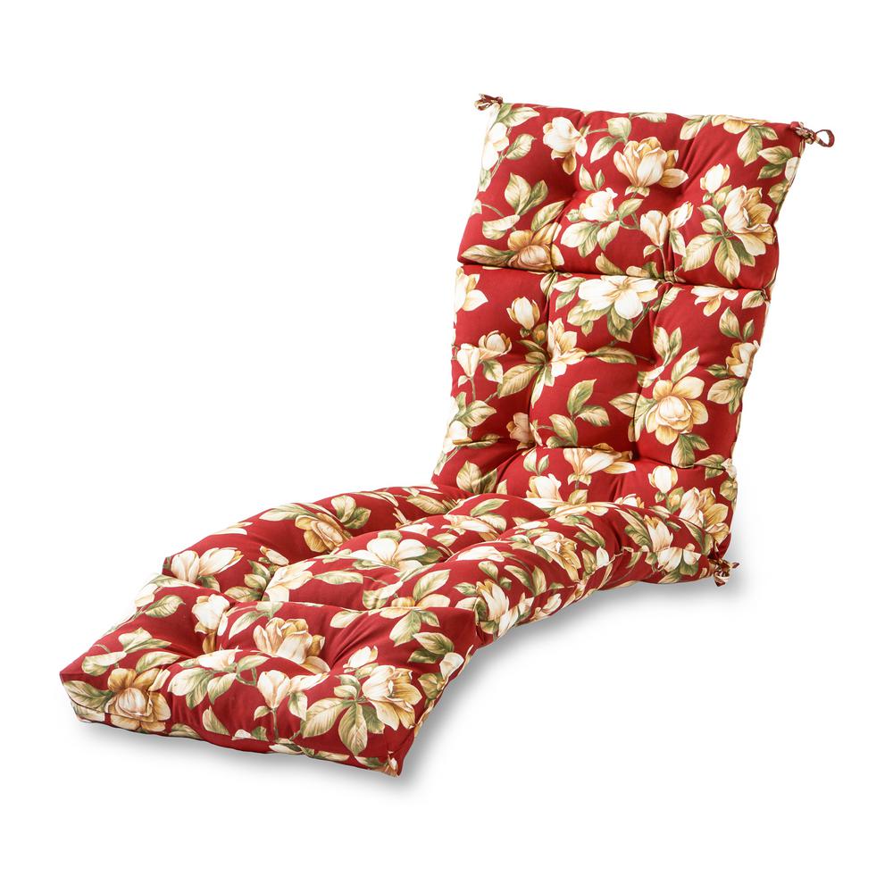 Greendale Home Fashions Roma Floral Outdoor Chaise Lounge Cushion