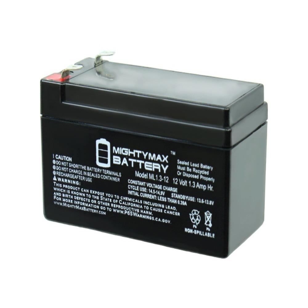 Mighty Max Battery 12 Volt 1 3 Ah Rechargeable F1 Terminal Sealed Mighty Max Battery 12 Volt 1 3 Ah Rechargeable F1 Terminal Sealed Lead Acid Sla