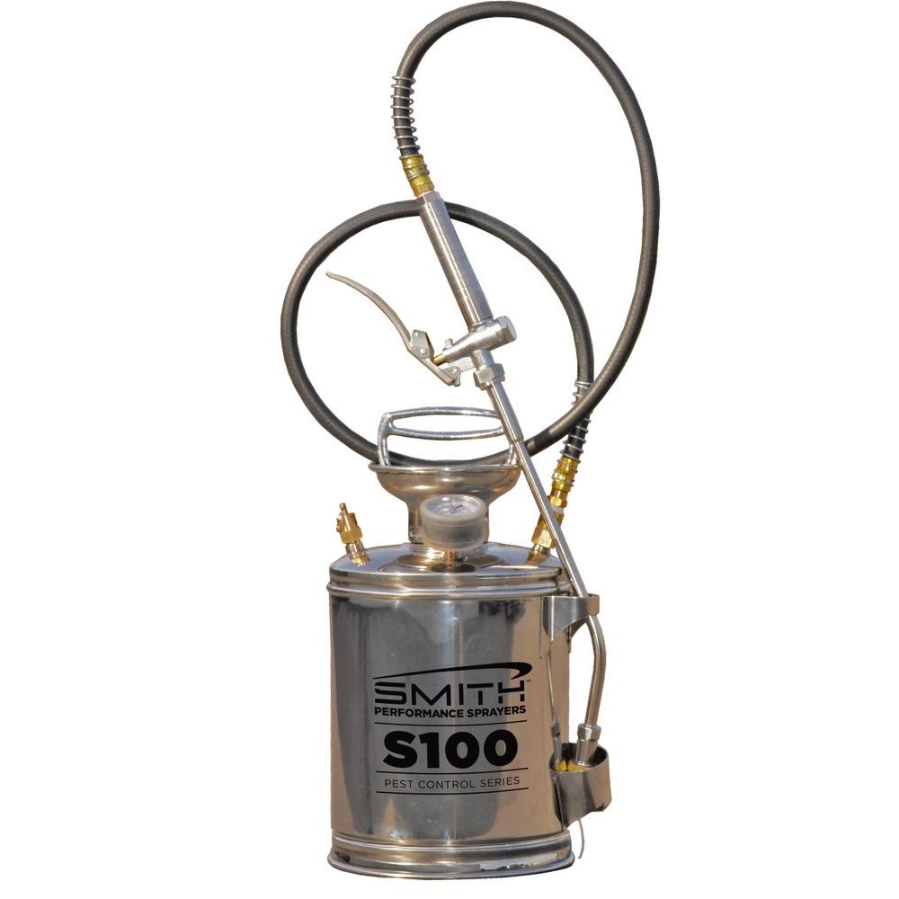 Stainless Steel Sprayer Pest Control Adjustable Spray Tip Integrated Storage
