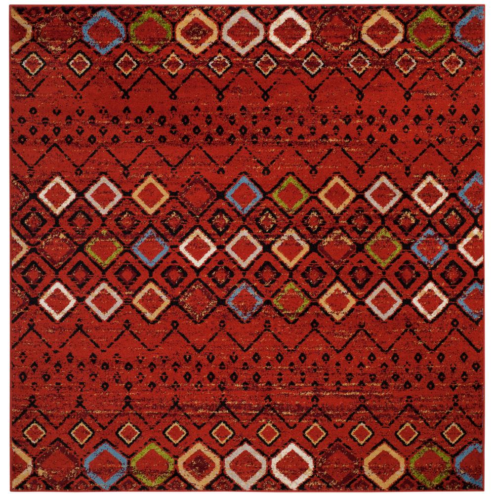 Red Safavieh Square Area Rugs The Home Depot Amsterdam