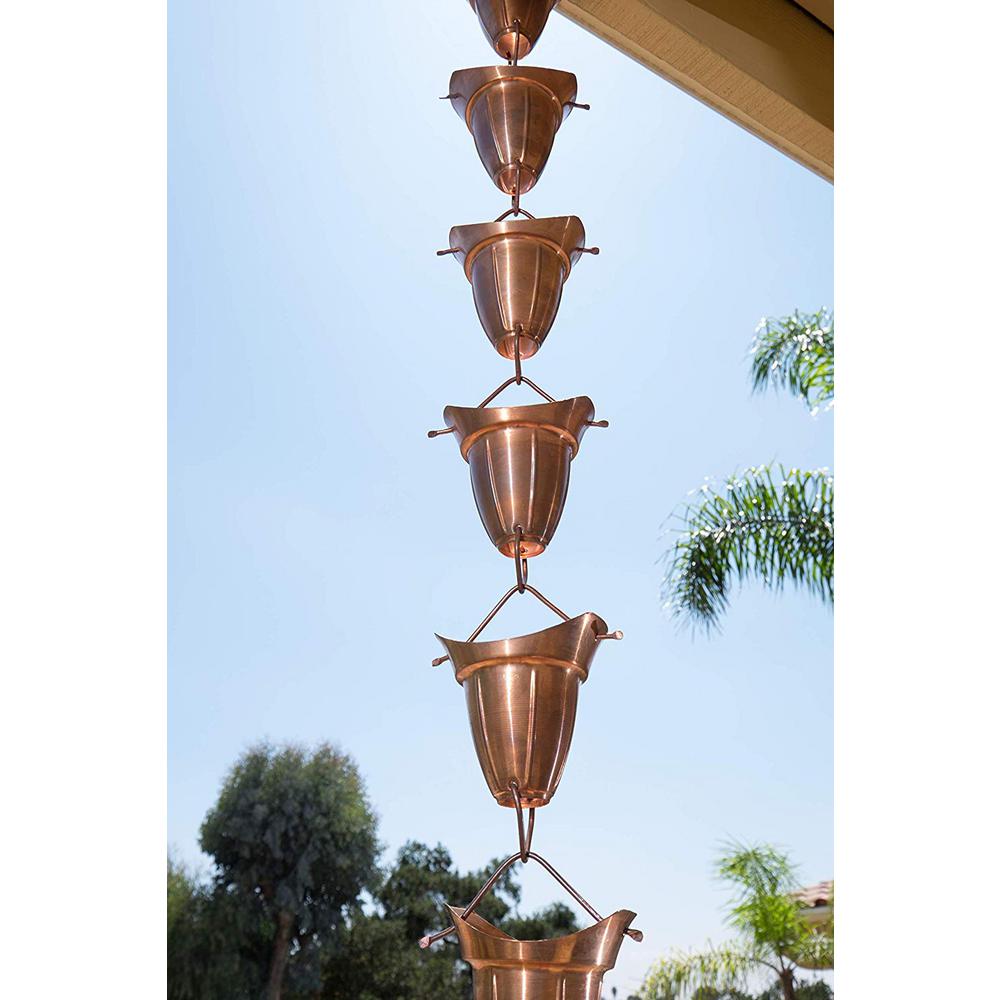 Monarch 8 5 Ft Pure Copper Akira Rain Chain Garden Outdoors Rain Chains Hellstromsmaleri Se