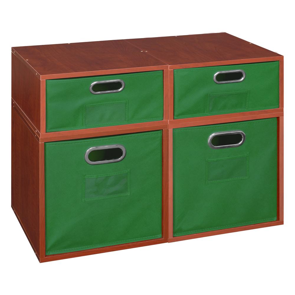 Niche Cubo 13 in. x 32.5 in. Cherry 2 Full-Cube and 1 Half-Cube ...