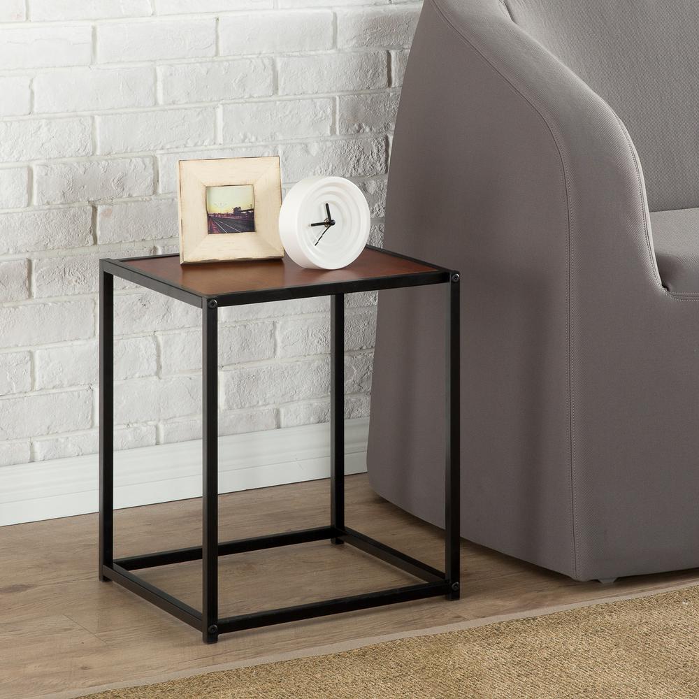 Zinus Modern Studio Brown Side Table-HD-ET-1518G - The Home Depot