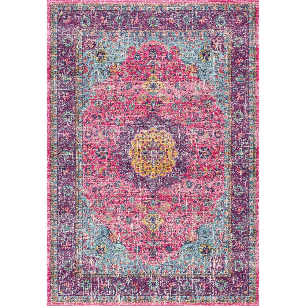 nuLOOM Verona Pink 4 ft. x 6 ft. Area RugRZBD07D406 The Home Depot